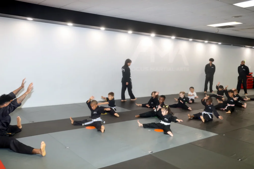 Focus Martial Arts Little Ninjas martial arts class of young children